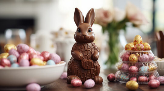 Lapins et chocolats de Pâques